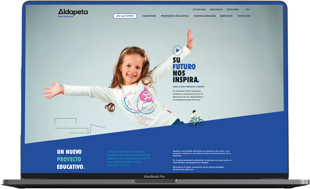 Promueve Identidad Visual Aldapeta María Ikastetxea